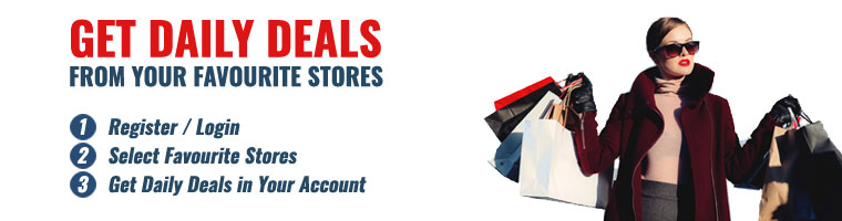Get Daily Deals from Your Favourite Stores